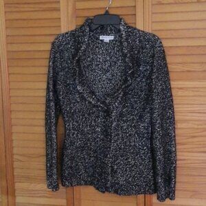 Pendleton Ruffle Collar Wool Blend Cardigan Size XL